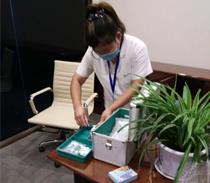 7月25日徐州恒盛廣場(chǎng)某辦公樓檢測(cè)現(xiàn)場(chǎng)