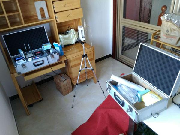 10月3日邳州東方帝景城復檢檢測現(xiàn)場