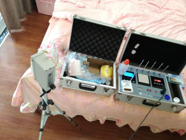 11月10日香榭蘭庭張先生檢測現(xiàn)場