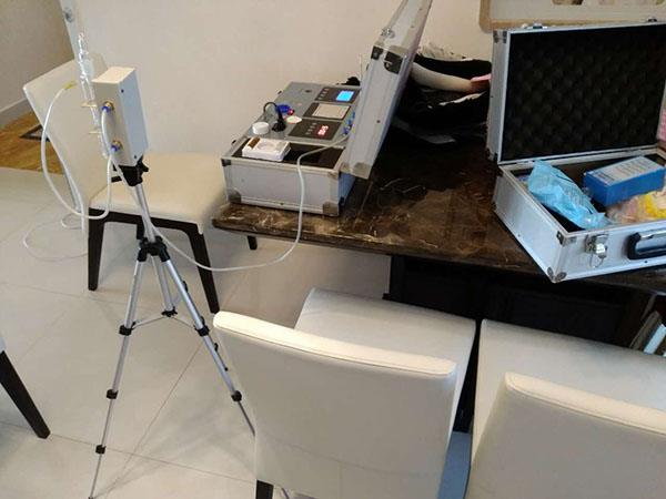 11月11日碧桂園袁女士復(fù)檢檢測現(xiàn)場