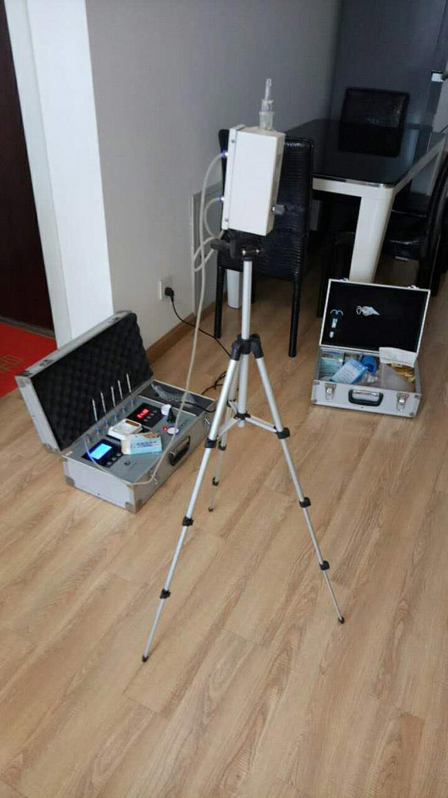 2017年4月12日碧水灣李女士三室一廳檢測現(xiàn)場