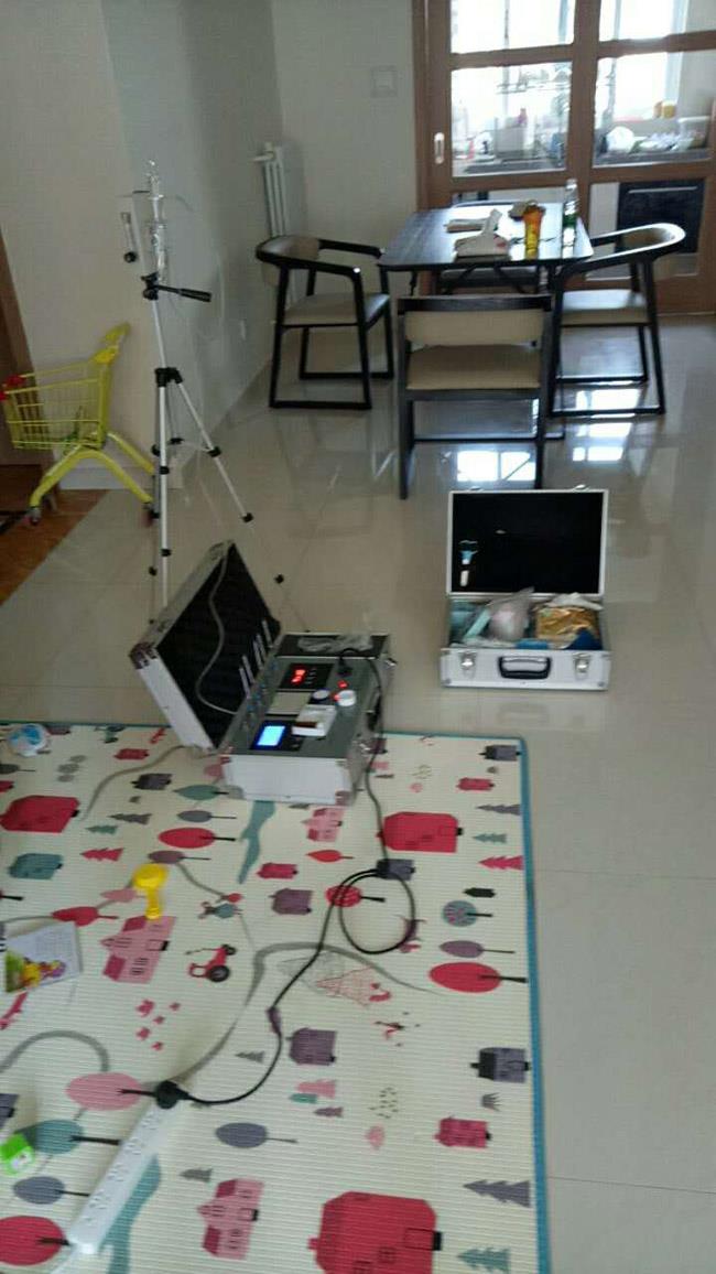 2017年4月19日碧桂園蔡女士二室一廳采樣檢測現(xiàn)場