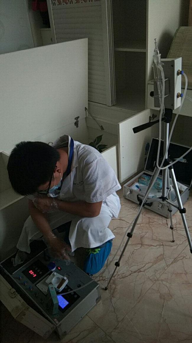 2017年5月22日香榭蘭庭檢測現(xiàn)場