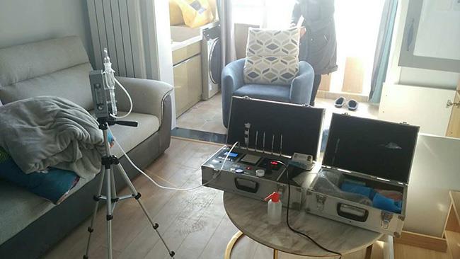 凱旋門采樣檢測現(xiàn)場